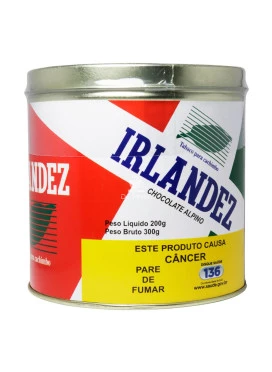 Lata de Irlandez Chocolate Alpino 200g