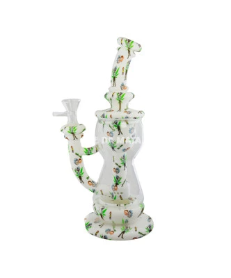 Bong Silicone e Vidro Rick and Morty Edição Premium