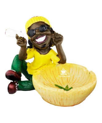 Cinzeiro de Resina Bob Marley Reggae 