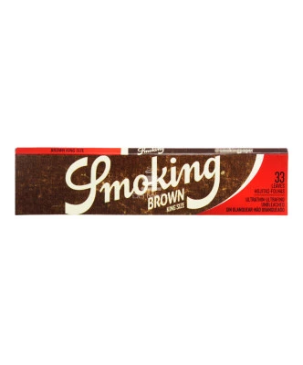 Seda Smoking Brown King Size c/33 folhas 