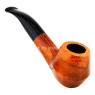 Cachimbo Elite N4 Curvo C/ Piteira Chifre de frente tabacaria da mata 