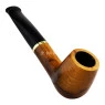 Cachimbo Elite Dourado Reto Piteira Chifre de frente tabacaria da mata