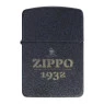 Isqueiro Zippo Black Crackle Design 46567 de frente tabacaria da mata