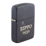 Isqueiro Zippo Black Crackle Design 46567 de lado tabacaria da mata