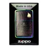 Isqueiro Zippo Dots And Flame Design 46569 de frente na embalagem tabacaria da mata