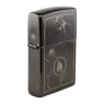 Isqueiro Zippo Marble Flame Design 46571 de lado tabacaria da mata