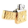 Isqueiro Zippo Geometric Diamond Pattern Design 49702 de lado aberto tabacaria da mata