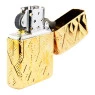 Isqueiro Zippo Geometric Diamond Pattern Design 49702 de lado aberto tabacaria da mata