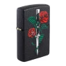 Isqueiro Zippo Rose Dagger Tattoo Design 49778 de lado tabacaria da mata