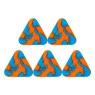 Kit de 5 Slick Squadafum Triangular Laranja e Azul 13ml 