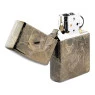 Isqueiro Zippo Trippy Skull Design 46425 de lado aberto tabacaria da mata