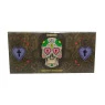Seda Snail Calavera Mexicana Muerte Brown King Size c/ Piteira