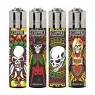 Isqueiro Clipper Skull 4/4 Todos