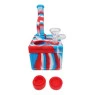 bong de silicone cubo visão frontal 