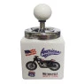 Cinzeiro de Cerâmica Motorcycle de frente