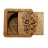 Case 420 Wood Fire Caveira Mexicana meio aberta