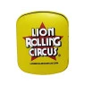 Mini Lata Lion Rolling Circus Edgar Allan verso
