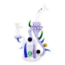 Bong de Vidro Abduzido Gold Punk White de frente