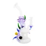 Bong de Vidro Abduzido Gold Punk White de lado