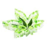 Cinzeiro de Folha Fluorescente Glitter de lado