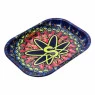 Bandeja de Metal Sadhu Pequena Azul e Vermelho