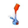 Bong de Vidro e Silicone vermelho e azul