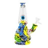 Bong de Silicone e Vidro Multicolor 18cm de frente tabacaria da mata