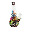Bong de Silicone e Vidro Eye Bomb 18cm de lado tabacaria da mata