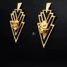 Brincos Budz Flowers 24k Triangle