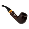 Cachimbo Anel Madeira Curvo de frente