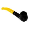 Cachimbo Elite II Curvo Acrílico Dourado preto