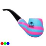 Pipe de Silicone Na Boa rosa e azul