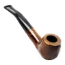 Cachimbo Elite II Curvo C/ Piteira de Resina Pequeno de frente tabacaria da mata