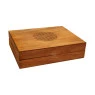 Rolling Box Wood Burning Flor da Vida