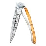 Canivete Deejo 37g Olive Wood aberto