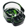 Cinzeiro de Vidro Skull Collection de lado tabacaria da mata