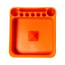 Cinzeiro de Silicone Toka Hauú Colorido laranja