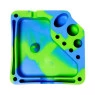 Cinzeiro de Silicone Toka Rauú Camuflagem azul e verde