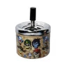 Cinzeiro de Metal c/ Tampa Skull Styles