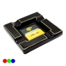 Cinzeiro de Porcelana Quadrado Cohiba preto