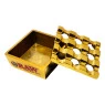 Cinzeiro de Metal Raw Dourado Aberto