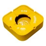 Cinzeiro de Silicone Slow Burning amarelo