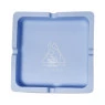 Cinzeiro de Silicone Squadafum Quadrado azul