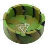 Cinzeiro de Silicone Squadafum Redondo Tie-Dye de lado
