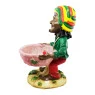 Cinzeiro de Resina Bob Marley de lado