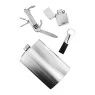 Kit de Cantil Metal C/ Acessórios de frente tabacaria da mata