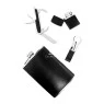 Kit de Cantil Metal 267ml C/4 Peças Preto de frente tabacaria da mata