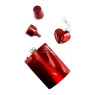 Kit de Cantil Metal Vermelho C/ Acessórios acessórios tabacaria da mata 