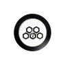 Tapete Oil Pad de Silicone Cultura Dab 15cm de frente tabacaria da mata