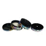 Dichavador de Metal 4 Partes Vitral Skull